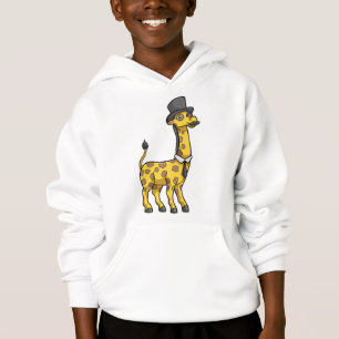 Giraffe as Gentleman with Hat, Tie and Mustache