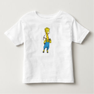 Giraffe as Miner with Pickaxe Toddler T-Shirt