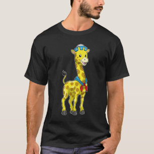 Giraffe as Sailor with Sailor hat T-Shirt