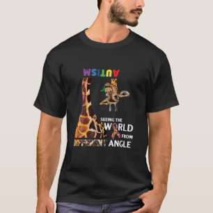 Giraffe Autism Day Seeing The World From Different T-Shirt
