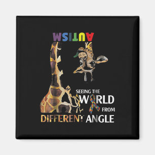Giraffe Autism Seeing The World From Different Ang Magnet