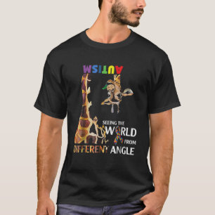 Giraffe Autism Seeing The World From Different Ang T-Shirt