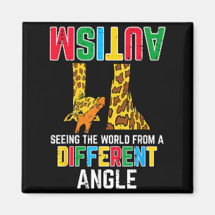 Giraffe Autism Seeing World Different Angle Awaren Magnet