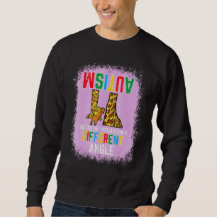 Giraffe Autism Seeing World Different Angle Awaren Sweatshirt