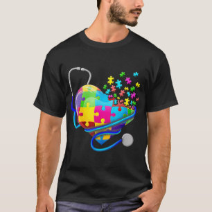 Giraffe Autism Seeing World Different Angle Awaren T-Shirt