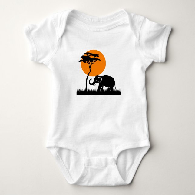 Giraffe Baby Bodysuit (Front)