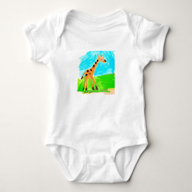Giraffe Baby Bodysuit (Front)