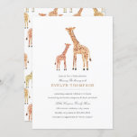 Giraffe Baby Shower Invitation<br><div class="desc">Hand painted giraffe design by Shelby Allison.</div>