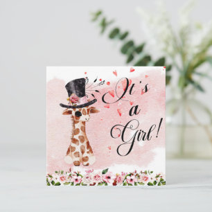 Giraffe Baby Shower Invitation