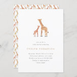 Giraffe Baby Shower Invitation<br><div class="desc">Hand painted giraffe design by Shelby Allison.</div>