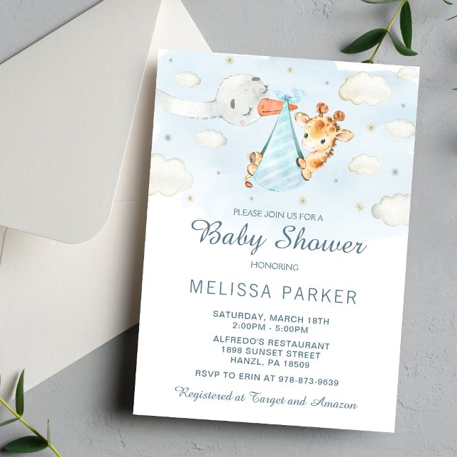 Giraffe Baby Shower Invitation (Creator Uploaded)