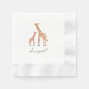 Giraffe Baby Shower Napkin