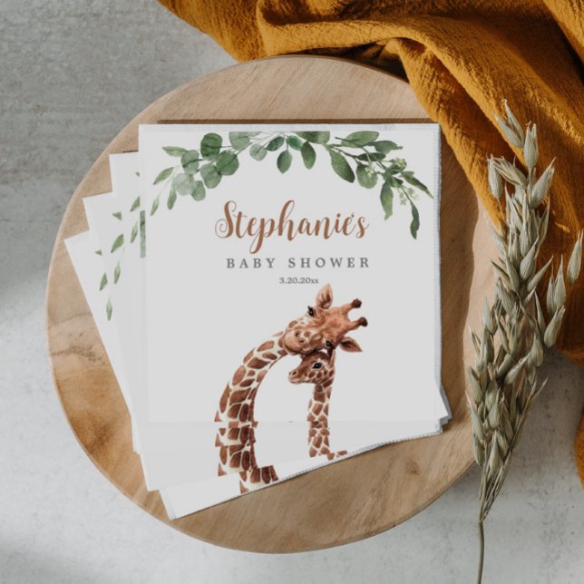 Giraffe Baby Shower  Napkin (Creator Uploaded)