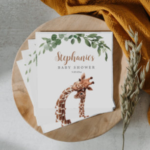 Giraffe Baby Shower  Napkin