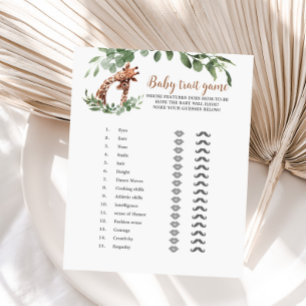 Giraffe baby trait game