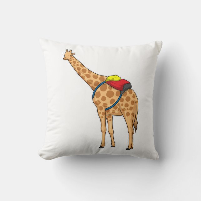 Giraffe Backpack Cushion (Front)