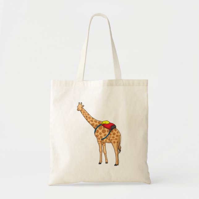 Giraffe Backpack Tote Bag (Front)