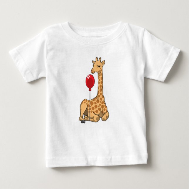 Giraffe Balloon Baby T-Shirt (Front)