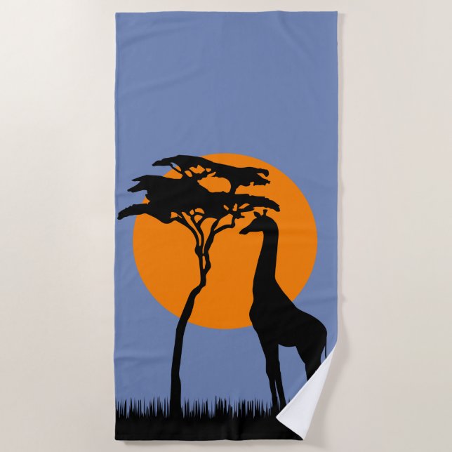 Giraffe Beach Towel (Front)