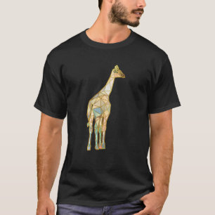 Giraffe Behind Geometric Lines T-Shirt