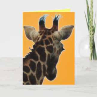 giraffe birthday card
