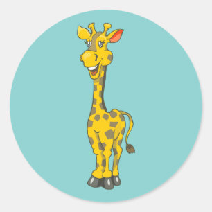 Giraffe Birthday Sticker