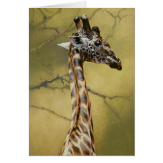 Giraffe Blank Card by Andrew Denman