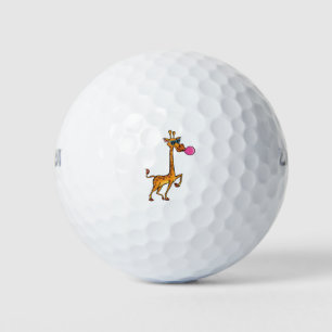 Giraffe Blowing Bubble Gum Bubblegum Golf Balls