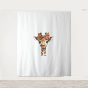 Giraffe Boho Wildflower Coquette Bow Mum Mothers D Tapestry