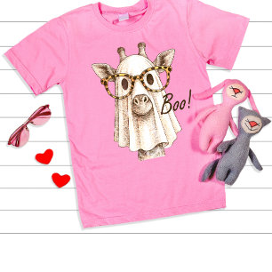 Giraffe Boo Halloween Costume Men Women Girls T-Shirt