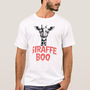 Giraffe Boo Halloween. Creepy Psychedelic Giraffe T-Shirt