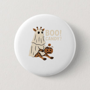 Giraffe Boo Halloween Funny Costume Animal Lover C 6 Cm Round Badge