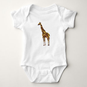 Giraffe Brown and Yellow Silhouette Shirts