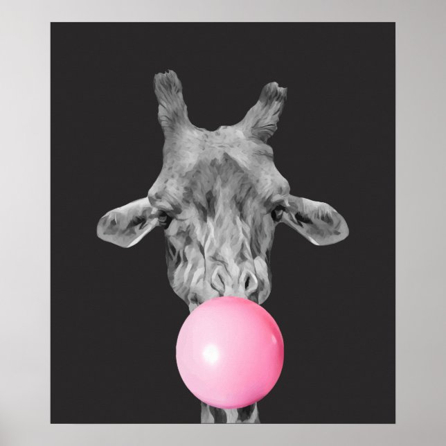 giraffe bubble poster (Front)