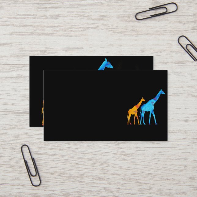 Giraffe Business Card (Front/Back In Situ)
