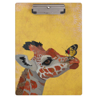 GIRAFFE & BUTTERFLY CLIPBOARD