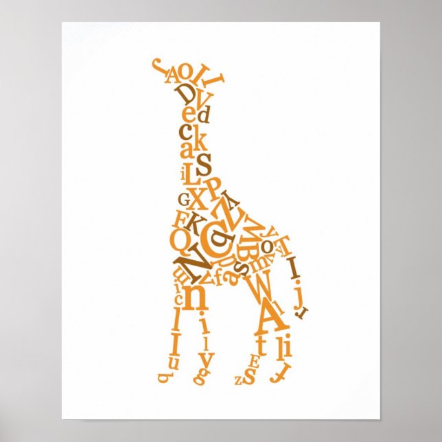 Giraffe Canvas Poster (Front)