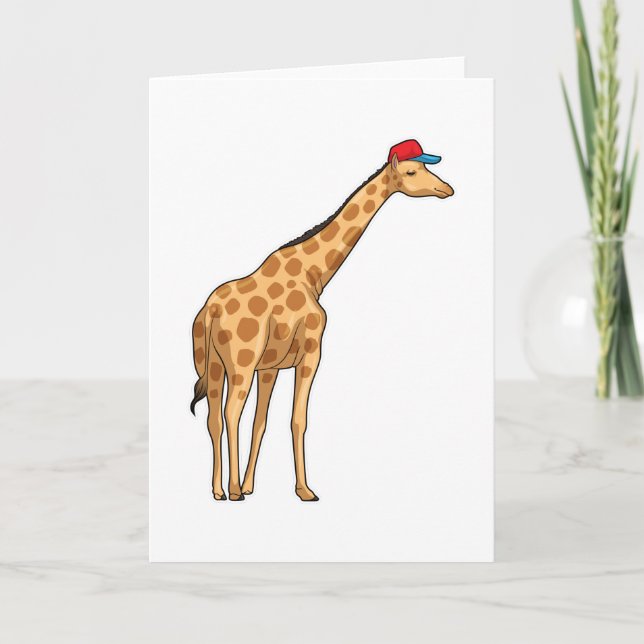 Giraffe Cap Card (Front)