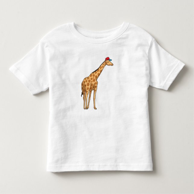 Giraffe Cap Toddler T-Shirt (Front)