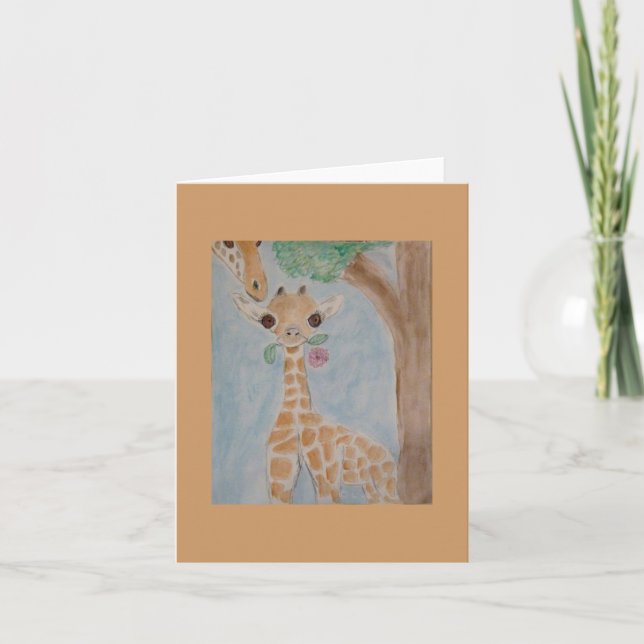 giraffe card (Front)