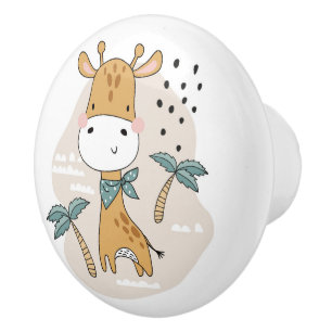 Giraffe  ceramic knob