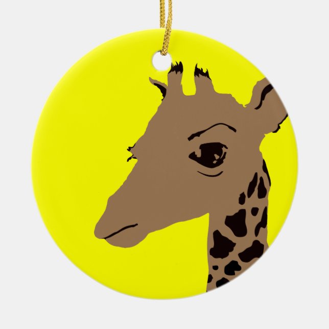giraffe ceramic ornament (Front)