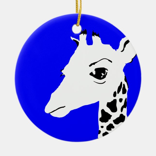 giraffe ceramic tree decoration (Front)
