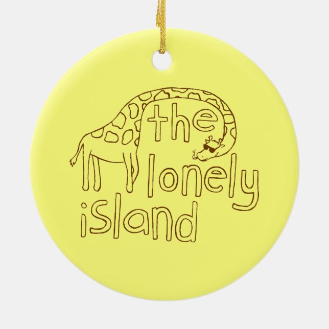 Giraffe Ceramic Tree Decoration (Back)