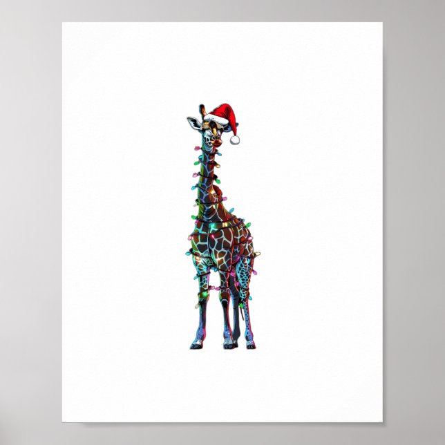 Giraffe Christmas  _1 Poster (Front)