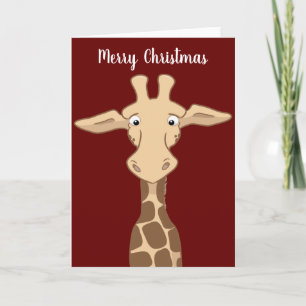 Giraffe Christmas Card