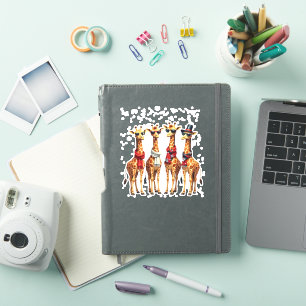Giraffe Christmas Chic Oversized T-Shirt