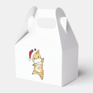 Giraffe Christmas Giraffes Winter Animals Favour Box