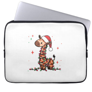 Giraffe Christmas Tree Giraffe Xmas Tree Women & B Laptop Sleeve