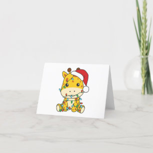 Giraffe Christmas Winter Animals Holiday Giraffes